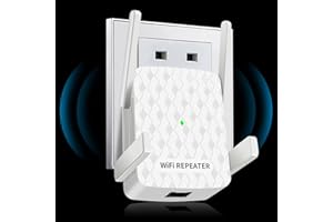CINAMON WLAN Verstärker, WLAN Repeater 1200Mbit/s Dual Band 5GHz + 2.4GHz,WiFi Verstärker deckt bis zu 200 m² und 45 Geräte ab, WLAN Verstärker mit Ethernet Anschluss,Einfache Einstellung
