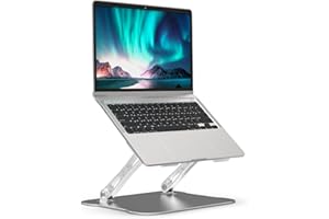 NINONLY AOVUYCK-Store Support Ordinateur Portable Peut être Ajusté de Haut en Bas, Support PC Portable Ergonomique, Support PC en Alliage d'aluminium, Laptop Stand Compatible avec MacBook Air Pro, HP, 10-17"