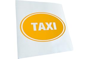 Kiwistar - Adesiva per Auto - Taxi 18 x 11 cm - giallo - Scritte per camion, moto, bici, veicoli, laptop, camper, autobus - Tuning