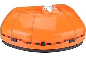 Kuuleyn Protector desbrozadora,Protector de comedero de Malas Hierbas, Protector de desbrozadora, Accesorio de Cubierta a Prueba de Polvo para cortacésped de plástico Rojo de 26mm/28mm