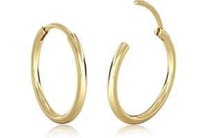 MILACOLATO 2Pcs Silber Gold kleine Creolen Damen Männer Hypoallergene 316L Chirurgenstahl Knorpel Tragus Helix Daith Sleeper Scharnier Creolen Huggie Ohrringe 16G Nasenring Lippenring Piercing Schmuck