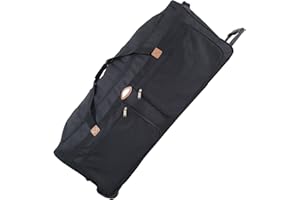 LILOSAC Sac de Voyage à Roulette - Sac XXL - 100 cm de Long - Sac à Roulette 164 L – Grand Sac de Voyage à Roulette (Noir 2)