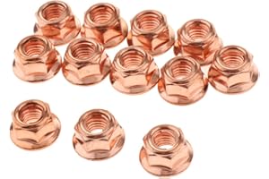 H HILABEE 12x Kupfer Auspuffkrümmermutter für (M8)