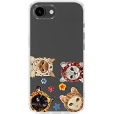 Multitronic iPhone 16E ile Uyumlu Sevimli Kediler Desenli Şeffaf Telefon Kılıfı