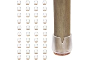 CZ STORE ✮Marque Francaise✮- Feutre Pied |40 PCS|✮✮Garantie A Vie✮✮|12-16MM|Patin Silicone pour mobilier/Meubles-Embout Anti-Rayures-Tampon Chaise Protection parquet (Transparent- 40pièces, Rond XS (12-16MM))
