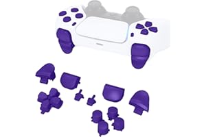 eXtremeRate Boutons Remplacement pour ps5 Manette BDM-010/020, Kit de Boutons D-Pad R1 R2 L1 L2 Triggers Share Options avec Outils pour ps5 Controller, Violet
