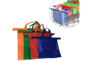 HSJCZMD Carrito de la Compra Bolsas para supermercado, Tejido de Compra de Alimentos Multifuncional Clasificación no Bolsas, Mesh, Fresco Bolsa, Lavable Carro de la Compra Bolsas,Cool Bag Style