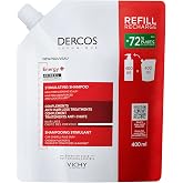 VICHY Dercos Energy+ D&ouml;k&uuml;lme Karşıtı Şampuan Yeniden Dolum Paketi 400 ml