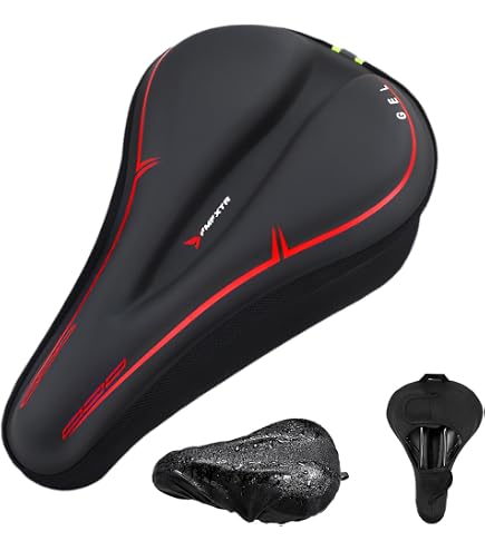 Gel Sattelbezug Fahrrad - Wasserdichter Polster berzug Mit 3cm Dicke Fr  Mountainbike & Indoor