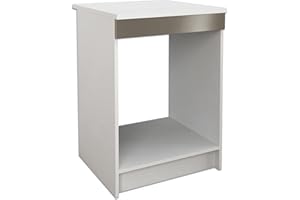 BERLIOZ CREATIONS Bas Mobile da Cucina Forno da Incasso, Legno ingegnerizzato, Grigio, 60 x 60 x 85 cm