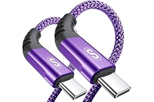 AVIBREX 5A USB C Cable, [2M 2-Pack] Huawei Super Charge Type C Fast Charging Charger Nylon Braided Cord for Huawei P30,P30 Pro,P30 Lite,P20,P20 Pro,P20 Lite,Mate 30 Pro Mate 20 X Mate 10,P10 P9 Plus-Purple