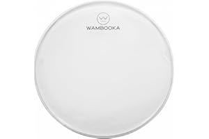 WAMBOOKA Clear Resonant Pelle risonante rullante sottile monostrato trasparente da 3mil per rullante, (14″ DRUM HEAD – CLEAR RESONANT 3MIL)