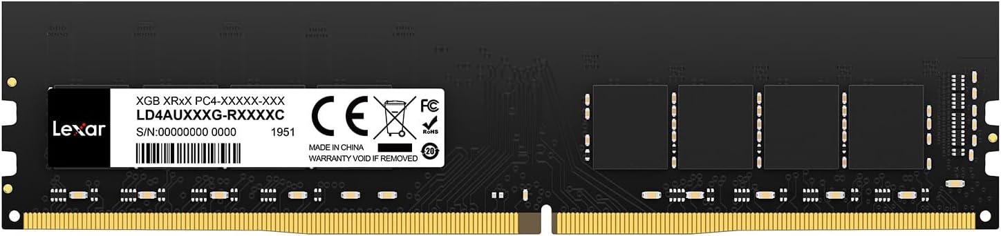 Lexar 16GB DDR4 3200MHz UDIMM Desktop Memory RAM, 288-Pin High-Performance Memory Module Upgrade for PC/Computer, CL22 1.2V