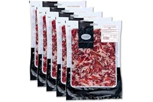 EL PALADAR JAMONERIA & DELICATESSEN Pack 5 sobres Virutas de Jamón Premium (200gr. cada sobre) x5
