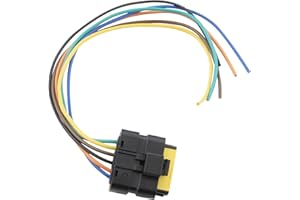 FanPaYY Kit de réparation de faisceau de feu arrière, 28cm prise femelle de connecteur de faisceau à 6 broches compatible avec Clio MK3