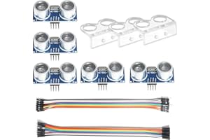 DORHEA Kit de 5 modules de capteur à ultrasons HC-SR04 avec 3 supports de montage compatibles avec Ardu ino Rapsberry Pi