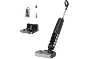 Hoover HW300 Aspirateur Laveur, sans Fil, Eau et Poussière, Puissant 16 000Pa, Autonomie 40min, Tech.Anti-Twist Anti-emmêlement, Auto-Nettoyage & Séchage à l’air Froid, Nettoyage Double Bords