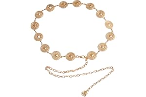ONPERPOE Taillenkette Gold Boho Kettengürtel für Kleid Hüftkette Waist Chain Belt verstellbare Metall Körperschmuck Mittelalter Vintage Taille Kette