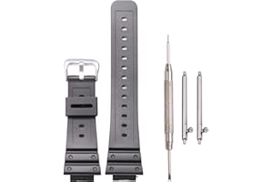 XBDSW Pasek do zegarka z żywicy, kompatybilny z Casio GA2100 GA2110 GA-B2100, czarny, męski, sportowy, wodoszczelny pasek