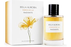 ‎BELLA AURORA BELLA AURORA - 100 ml Promienne perfumy, Esencja świetlna, zapach kwiatowy, słodka kropka, egzotyczna i intensywna, damska i elegancka woda kolońska, dla atrakcyjnych, zmysłowych i aktualnych kobiet