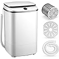 TDOO Portable Washing Machine, 2-In-1 Blue Light Compact Portable Mini Electric Shoe Washer Rotary Dryer 7.5L Capacity, Semi-automatic Laundry Machine