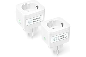 Meross Enchufe Inteligente con Mide el Consumo, Enchufe Bluetooth Alexa 16A con Control Remoto y por Voz, Temporizador, Enchu