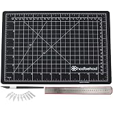 A4 Hobi Kesim Matı Seti &Ccedil;ift Taraflı Cutting Mat Set (SİYAH)