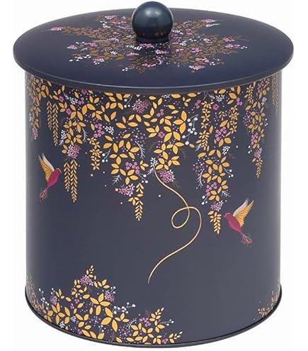 Boîte à Thé 100g En Métal - Sara Miller London (Pink Birds