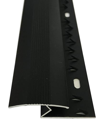 Double Edge Carpet To Carpet Metal Door Bar Trim (900mm, Dark Grey