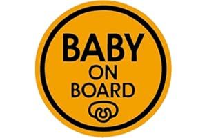 TOTOMO # ALI-025 Baby an Bord Magnet Aufkleber Sicherheit Vorsicht Zeichen für Auto Stoßstange - Baby Schnuller
