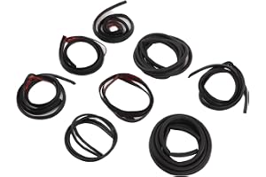 BONKZEBU Car Seal Strip Kit Gummi, 8 St Full Body Weather Stripning