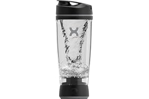 Promixx Bottiglia Originale Shaker - Alimentato a Batteria per Frullati di Proteine Lisci - Senza BPA, Tazza da 600ml (Nero)
