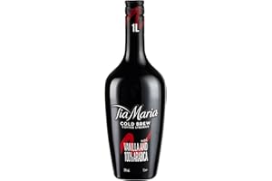 Tia Maria Cold Brew Coffee Liqueur | 1L | 20% vol | 100% Arabica Coffee | Rich Roasted Intensity Coffee with Hints Vanilla and Cacao | Vegan & Gluten Free | Made for the Espresso Martini or Over Ice