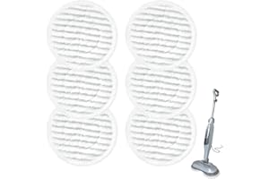 Ortviai 6 PCS Replacement Steam Mop Pads for Shark S6002uk S7201uk, Reusable Steam & Scrub All-In-One Cleaning Pads, for Shark Steam Mop Replacement Pads, for All Sealed Hard Floors