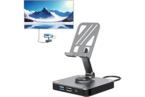 AriKroii Stacja dokująca do Nintendo Switch/OLED, przenośna podstawka ładująca 3 w 1, adapter HDMI 4K z dodatkowym portem USB 3.0 i typem C, oficjalna wymiana stacji dokującej Switch (czarny)