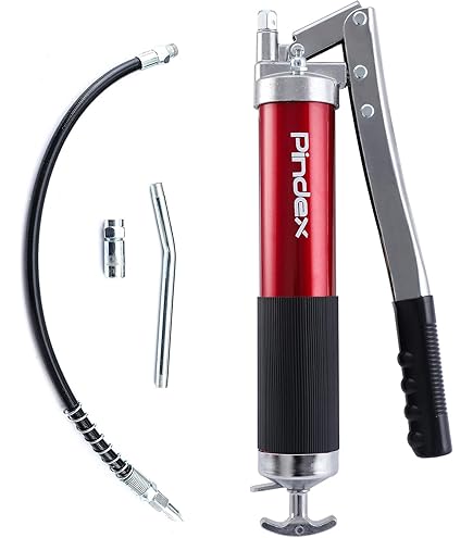 CarBole Vetpistoolaansluiting compatibel met 1/8 inch NPT,G-koppeling voor vetpomp 10.000 psi, vetpompopzetstuk met 3 sproeiers en flexibele slang van 30 cm en metalen verlenging van 15 cm