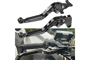 QJY-MOTOR PART-STORE Regolabile Moto Leve Freno e Frizione Kit per D&uca.ti Scrambler ICON 2015-2021 / Scrambler 800/1100 2019-2021 / Scrambler Cafe Racer/Classic/Desert Sled Full Throttle-Nero