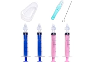 AHPYEUHK Lavaggio Nasale Bambini Set Irrigatore Nasale 10 ml Riutilizzabile Aspiratore Nasale Portatile Irrigatori Nasali, Pulitore Nasale Sicuro Per Neonati y Bambini(10 mlX4)