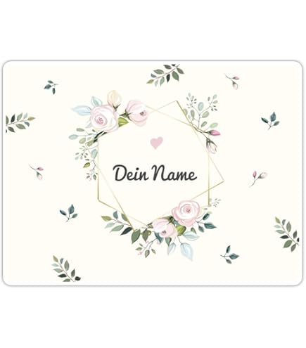 Wanapix Personalisiertes Tischset Für Kinder - Einhorn Design 50x35cm