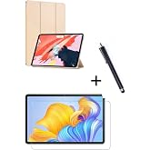 CONSTRAIN - Huawei ile uyumlu Matepad 11.5 In&ccedil; 2023 Kılıf Standlı 360 Koruma Kapak Ekran Koruyucu Kalem 3'l&uuml; Set - Altın
