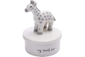 CGB Giftware | Baby Giraffe Tooth Box | Tooth Organiser | Nursery Decor | My First Tooth | GB04520