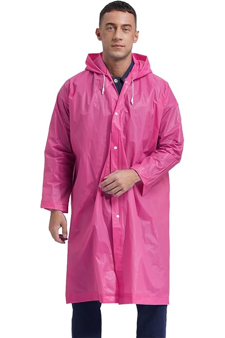 Poncho Pluie Réutilisable 2 Pièces - Imperméable Léger EVA | Randonnée, Camping, Vélo Homme Femme