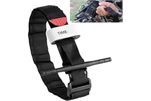 BASTOUR Garrot,Tourniquet Tactique,Garrots Médicaux,Garrot Tourniquet,Garrot à Boucle D'urgence,Garrot Infirmier,Garrot à Libération Rapide Et Lente pour Médecins, Infirmières, Étudiants Et Ambulance,Noir