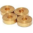 BRONGS Brass Strip for Vastu Remedy | Width-0.5 Inch | Thickness - 0.3mm | Length-8 Feet Approx | Vastu Strips for Zone Balancing/Toilet |Strip Remedy | Pack of 4