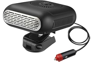 Mupkvy Autoheizung, 12V Heizung, Tragbare Autoheizung mit 2-in-1-Schnellheiz Kühlmodi, Schnellheiz Auto Windschutzscheiben Defroster Defogger mit Stecker für den Zigarettenanzünder
