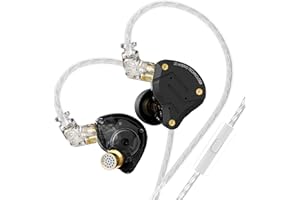 Yinyoo KZ ZS10 Pro IEM ibridi 4BA+1DD Cuffie da Gaming con microfono,HiFi Auricolari con Cavo OFC 3.5mm staccabile, perfetti per gaming e musicisti chitarristi batteristi