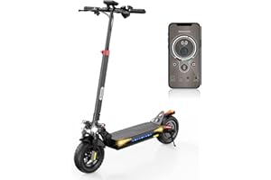 iScooter ix4 Trottinette Electrique Adulte, 10 Pouces De Pneu, Batterie 15 Ah, Double Clignotants, Trottinettes Électriques Pliable avec App, Max Charge 150KG Scooter Electrique, Max Autonomie 40-60KM