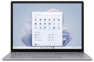Microsoft Surface Laptop 5, i7, 16GB RAM, 512GB SSD, Win 11 Home, 15 Zoll Laptop, Platin, powered by Intel Evo Plattform