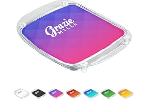 WIRKSAMWERBEN Vassoio per monete, Vassoio per il pagamento contante, Vassoio portamonete completamente assemblato, acrilico, viola, antiscivolo