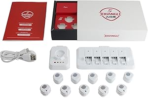 Jixiangle Skyleader 2 GPS Ring, Training Racing Pigeons and Record Tracking Data, White, Pigeon Ring Size 11mm, 400g, 5 Ports Package